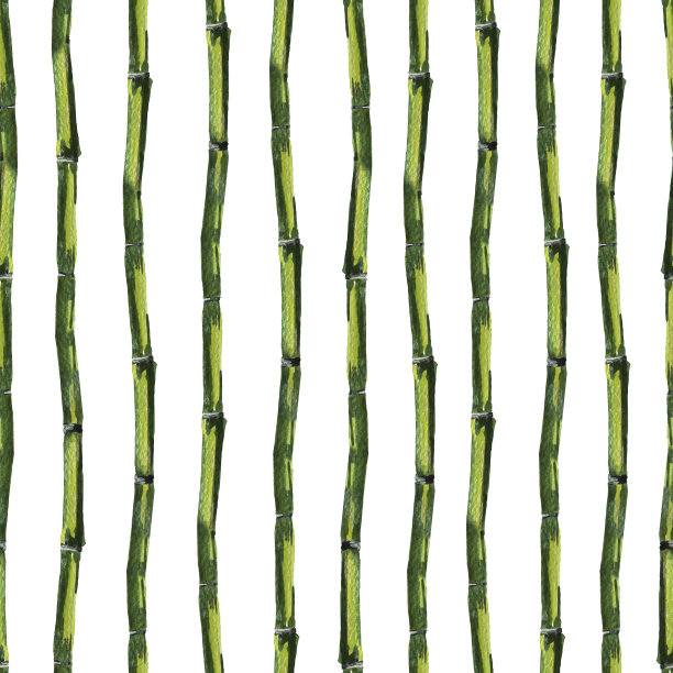 东方竹水彩无缝图案图片下载