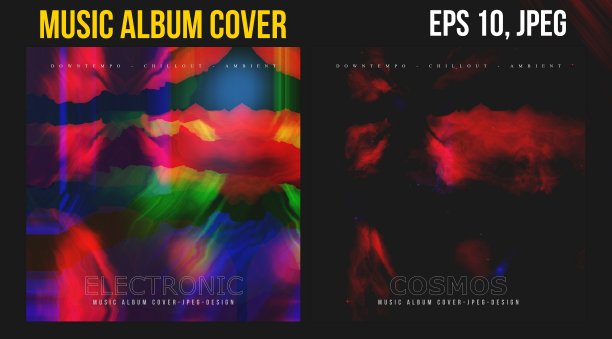 音乐专辑封面的网页展示。CD封面与黑胶唱片矢量设计。适合用作海报，传单，横幅，传单，书封面，小册子，介绍，恍惚，最小，电子，电子，冷却，环境图片下载