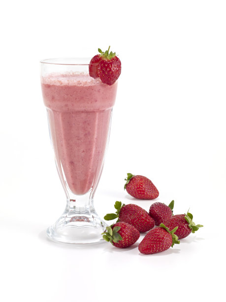 草莓奶昔图片下载