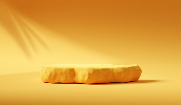 摘要夏季黄石平台自然3d背景的最小产品展台展示平台场景或空化妆品展示舞台和空白的热带展示底座在自然背景下。图片下载