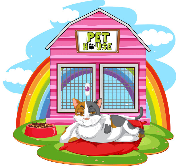 猫屋外的一只猫图片下载