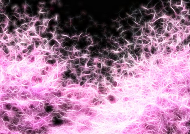 抽象的樱花在黑暗中闪耀的插图图片下载