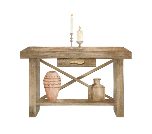 水彩家居装饰图片下载