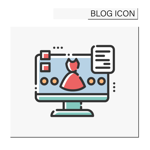 时尚博客颜色图标图片下载