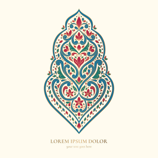 白色背景上的豪华图案。向量曼荼罗模板。金色的设计元素。传统的土耳其和印度图案。织物和纺织品，壁纸，包装或任何理想的想法。图片下载