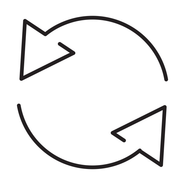 替换图标矢量双反向箭头交换平面设计，标志，网站，社交媒体，移动应用程序，UI插图线性符号。图片下载