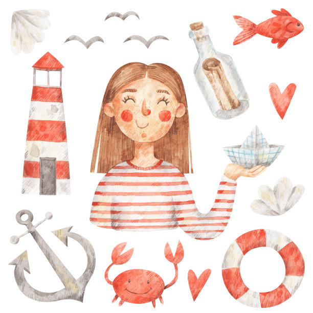 卡通元素。图片下载