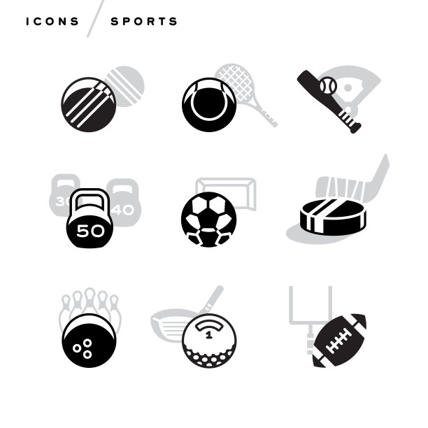 创造性的抽象矢量艺术插图体育图标。图片下载