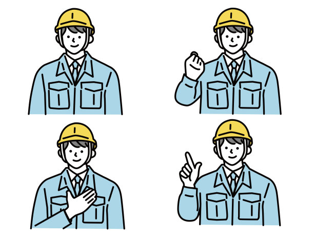 工厂工作人员插图(工人、工地、施工、施工、安全、施工、道路、维修、管理人员、管理人员)工人，工地，建筑，建筑，安全，建筑，道路图片下载