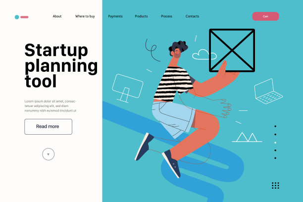 启动插图，网站登陆模板。建立新业务的概念图片下载