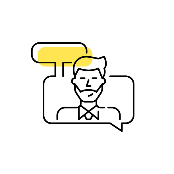 一个穿衬衫打领带的年轻人正在交谈。像素完美，可编辑的笔画最小的图标图片下载