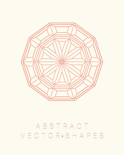 用于设计的几何形状。3 d技术风格。图片下载