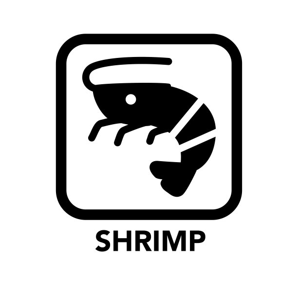 方框虾图标，食物过敏图标设置之一图片下载