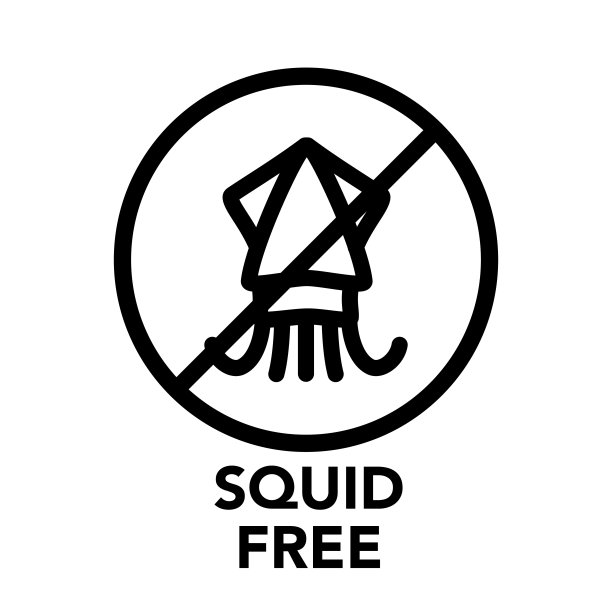 圆框无鱿鱼图标，食物过敏图标之一设置图片下载