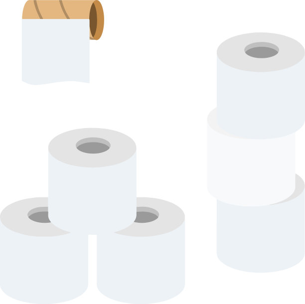 不同位置的厕纸卷图片下载