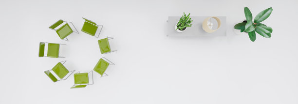 3d插图，3d渲染。生态房俯视图。图片下载