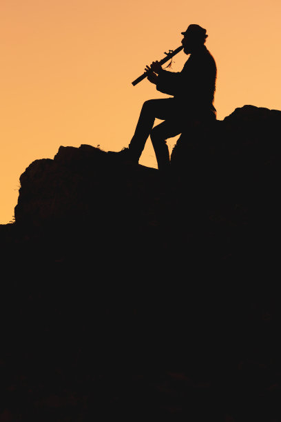 垂直相片单色橙色和黑色图片下载