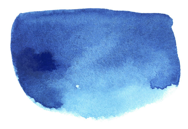 水彩云孤立在白色背景上图片下载