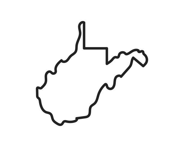 西弗吉尼亚州的象征。网页，手机应用，促销的象形图。可编辑的中风。图片下载