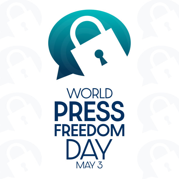 世界新闻自由日。5月3日。矢量插图。节日的海报。图片下载