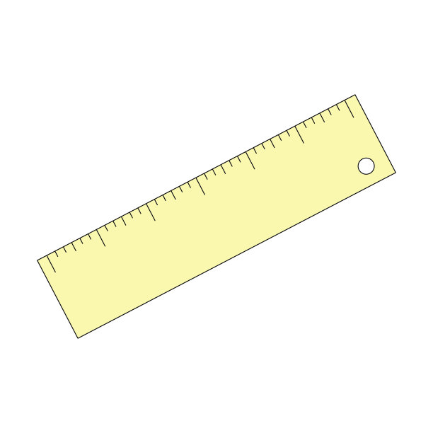 卡通风格的统治者。矢量插图孤立在白色。直尺的象征。文具网店的设计元素图片下载