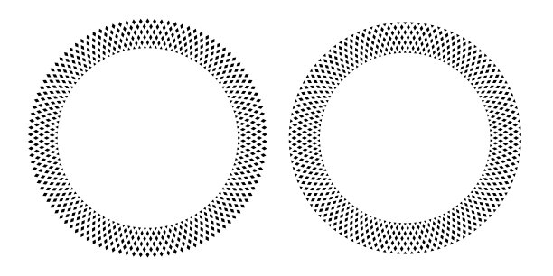 抽象几何圆形图案的圆形框架。图片下载