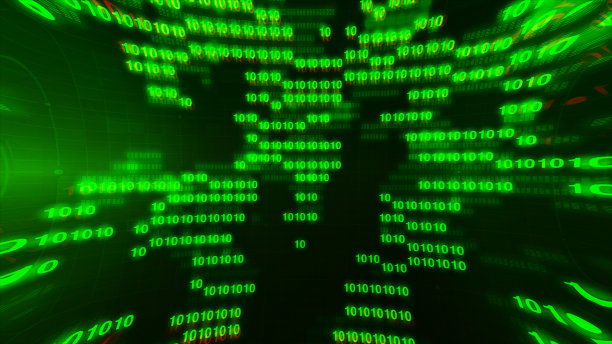 二进制代码的彩色字节图片下载