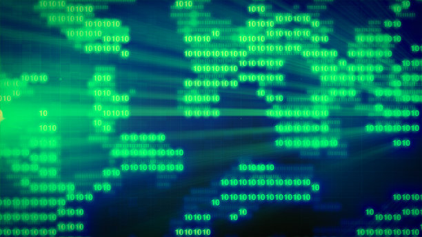 二进制代码的彩色字节图片下载