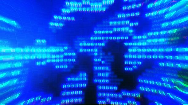 二进制代码的彩色字节图片下载