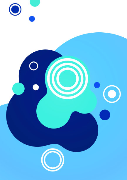 液体,圆。几何抽象背景，设计模板的商业或技术演示，互联网海报或网页小册子封面。向量图片下载