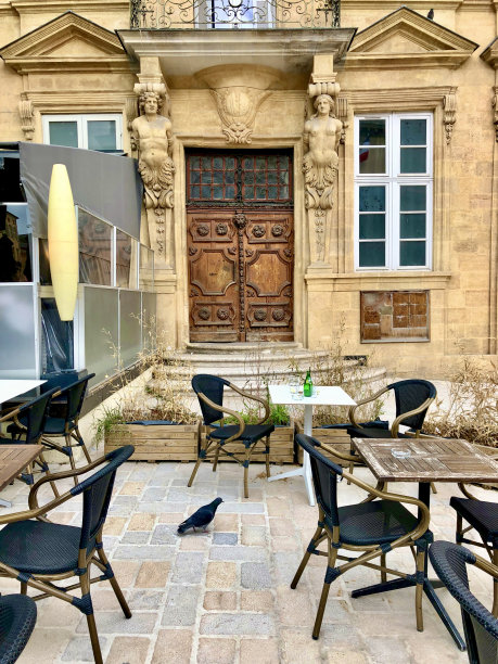 户外咖啡馆-艾克斯-普罗旺斯图片下载