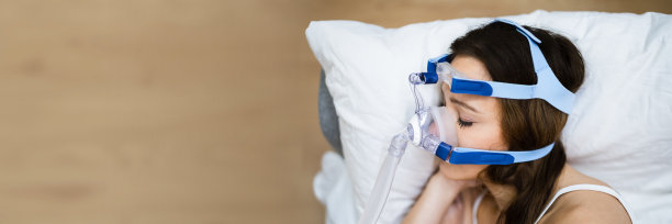 睡眠呼吸暂停氧气面罩设备图片下载