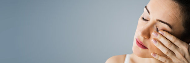 疲倦，疲惫，眼睛疼痛和疼痛图片下载