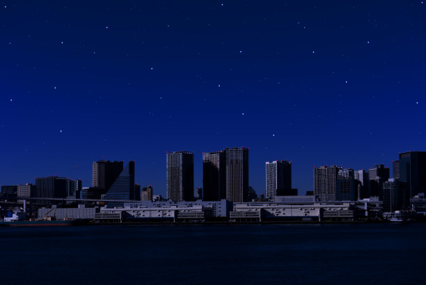 东京湾地区有很多闪亮的星星图片下载