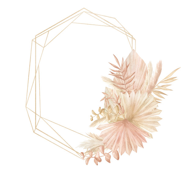 水彩花卉框架图片下载