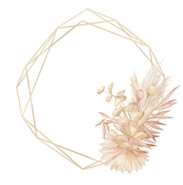 水彩花卉框架图片下载