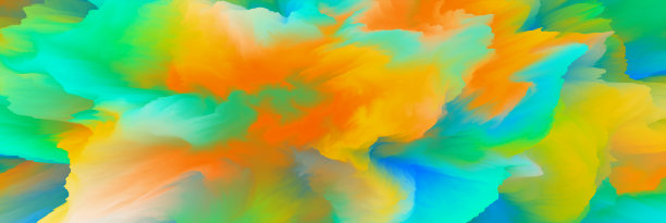 神奇的世界。超现实主义的景观。抽象的奇幻背景。三维演示图片下载