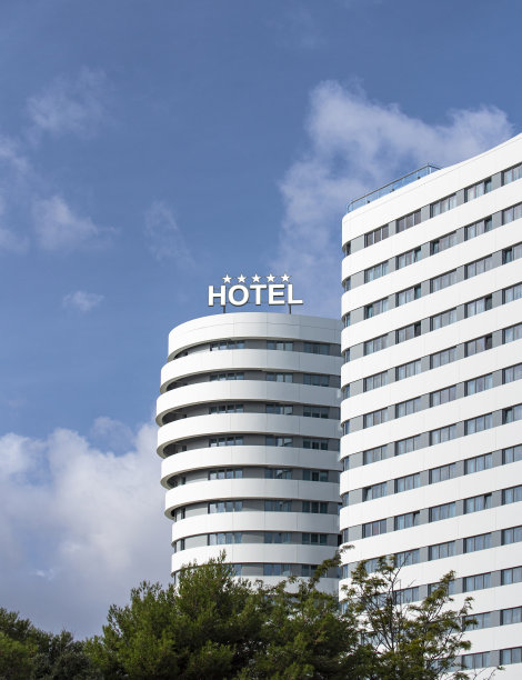 现代五星级酒店立面图片下载