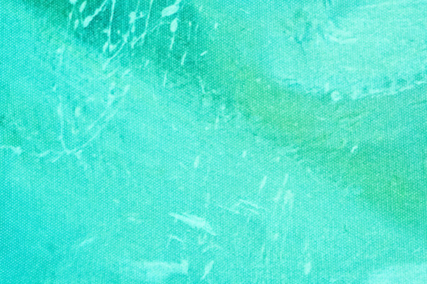 抽象艺术背景为浅青色和天蓝色。帆布上的水彩画与柔和的绿色渐变。图片下载