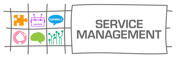 服务管理灰色线页网格AI彩色符号图片下载