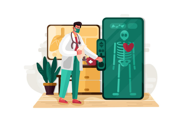 医生正在做数字健康检查图片下载