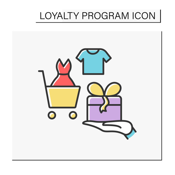 忠诚计划颜色图标图片下载