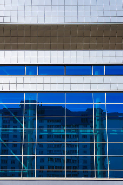 现代建筑的立面。抽象的建筑背景。图片下载