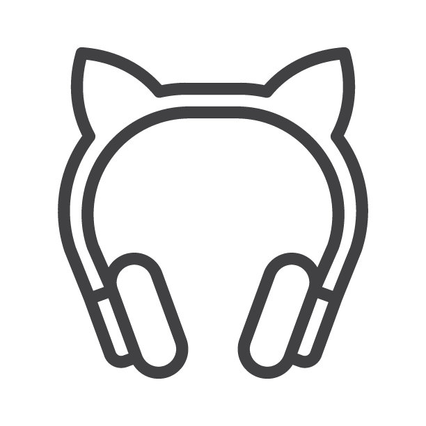 现代耳机线图标图片下载