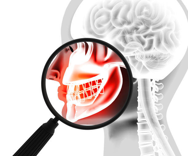 有牙齿的人的颚骨图片下载