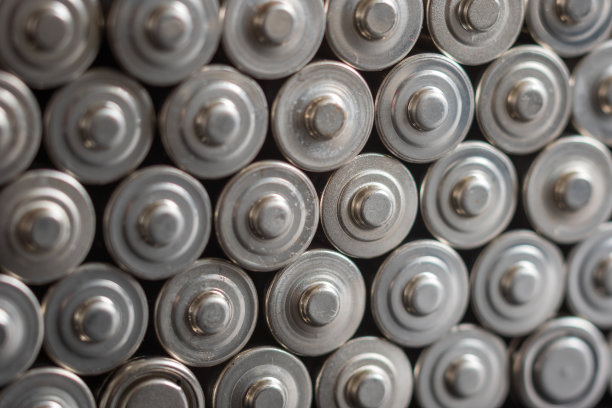 AA电池背景特写视图图片下载