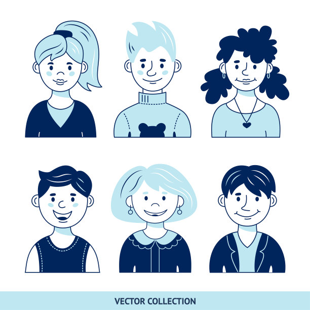 孩子的肖像。不同人物的肖像图片下载