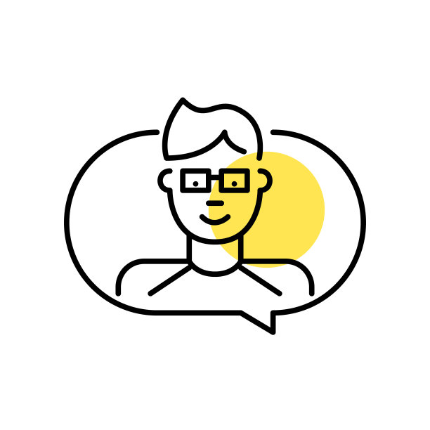 穿t恤戴眼镜的少年在发短信。像素完美，可编辑的描边最小线图标图片下载