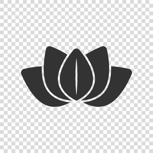 平面风格的叶子图标。植物向量插图在白色孤立的背景。花卉招牌经营理念。图片下载