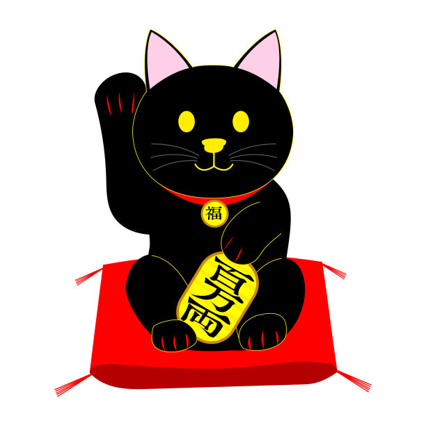 Manekineko:一种传统的瓷器猫来吸引好运图片下载